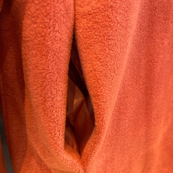 NWT BOB MACKIE WEARABLE ART Burnt Orange Fleece Embroidered Jacket/Cardigan Sz M - Picture 5 of 9